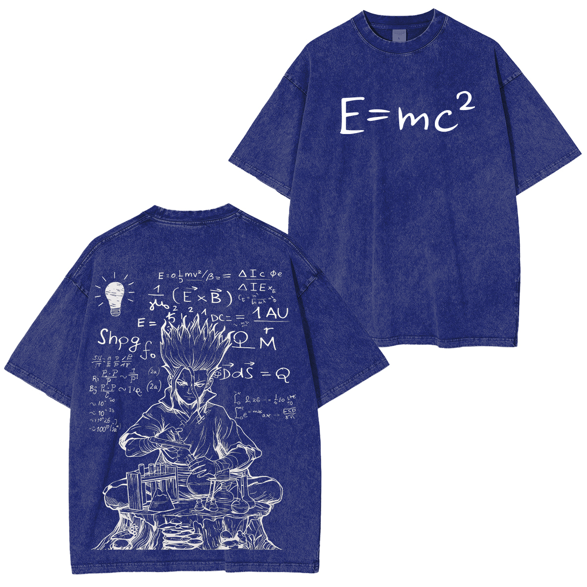 Dr. Stone Senku Ishigami Printed Unisex Washed T-Shirt