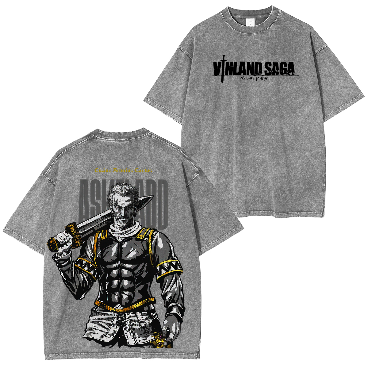 Vinland Saga Printed Unisex Washed T-Shirt
