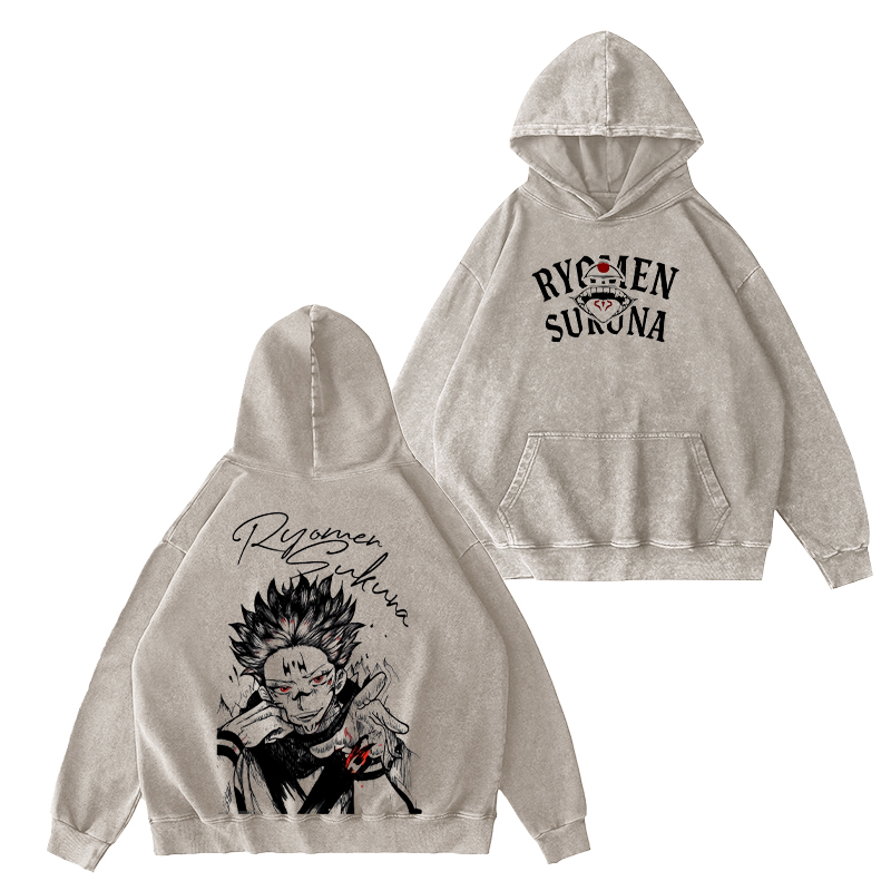 Jujutsu Kaisen Ryomen Sukuna Unisex Washed T-Shirt