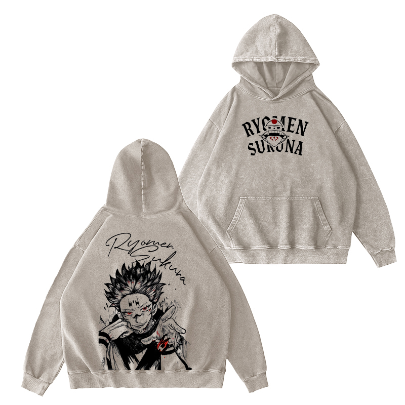 Jujutsu Kaisen Ryomen Sukuna Unisex Washed T-Shirt