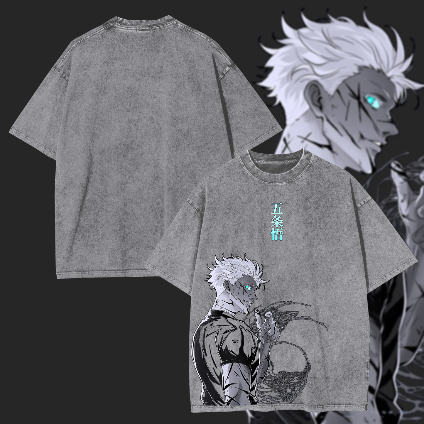Gojo Satoru Printed Unisex Washed T-Shirt
