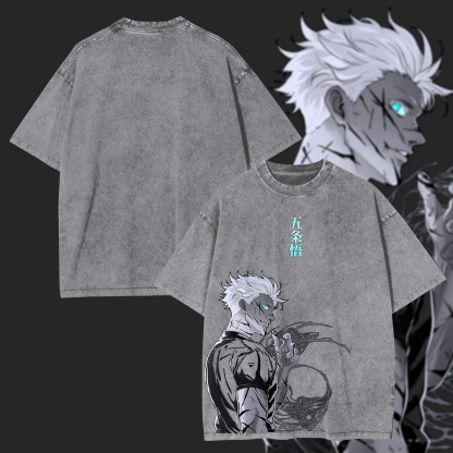 Gojo Satoru Printed Unisex Washed T-Shirt