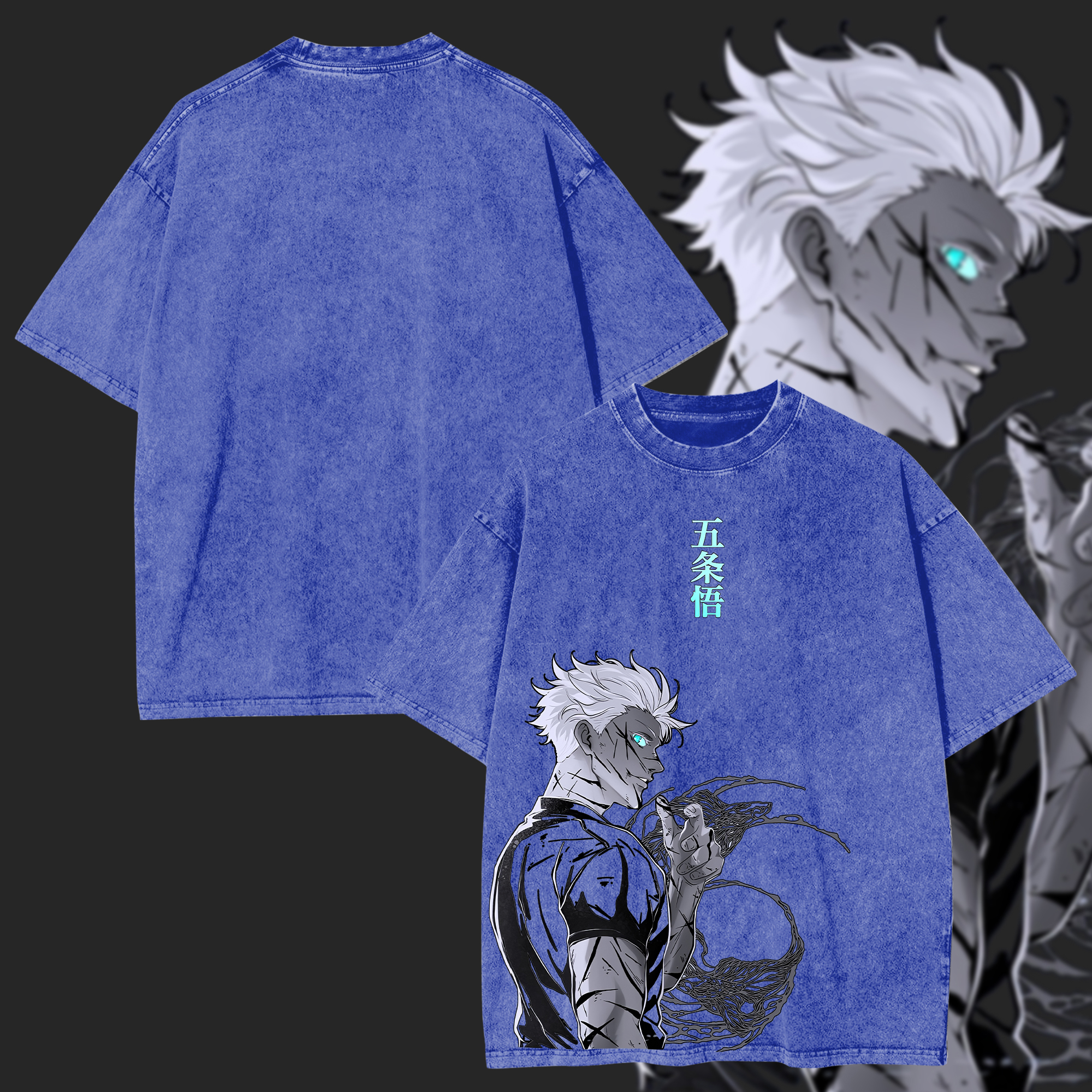 Gojo Satoru Printed Unisex Washed T-Shirt