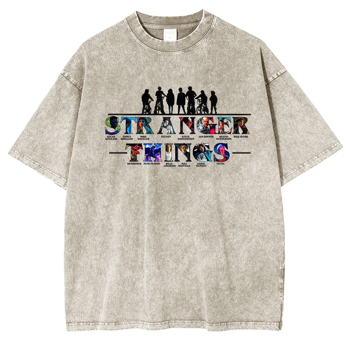 Stranger Things One Last Adventure Unisex Washed T-Shirt