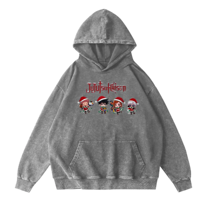 Jujutsu Kaisen Christmas Unisex Washed T-Shirt