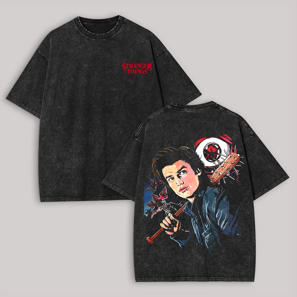 Stranger Things Steve Harrington Unisex Washed T-Shirt