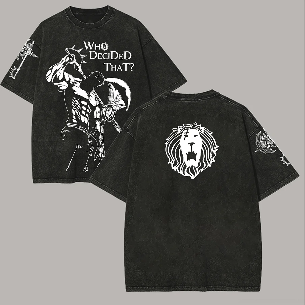 The Seven Deadly Sins Escanor Unisex Washed T-Shirt