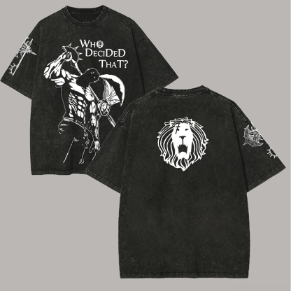 The Seven Deadly Sins Escanor Unisex Washed T-Shirt