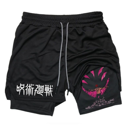 Jujutsu Kaisen Ryomen Sukuna Printed Men's Fitness Shorts
