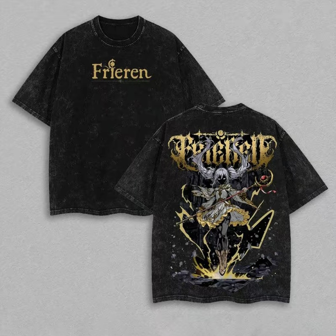 Frieren: Beyond Journey's End Printed Unisex Washed T-Shirt