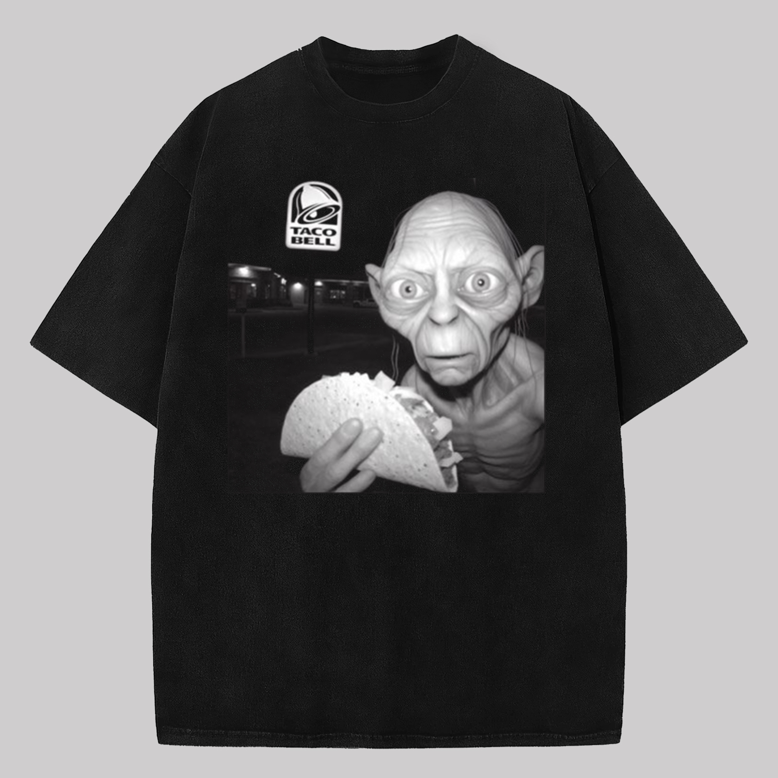 The Lord of the Rings Gollum Taco Bell Oversized Unisex T-shirt