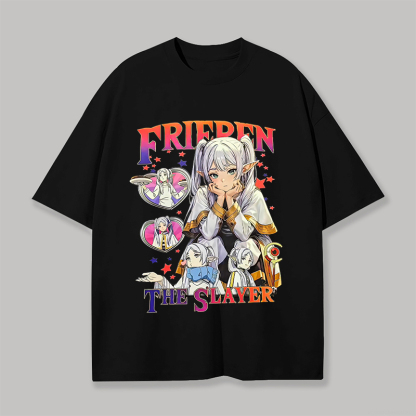 Frieren The Slayer Printed Unisex Oversized T-shirt