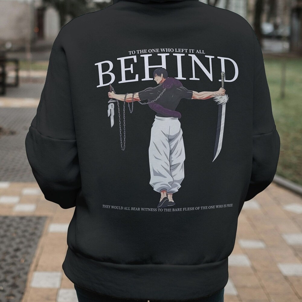 To The One Who Left It All Behind Jujutsu Kaisen Printed Men's Hoodie