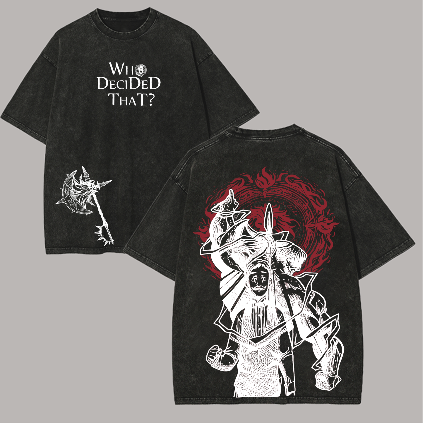 Seven deadly sins The Seven Deadly Sins Escanor Printed Unisex Washed T-Shirt