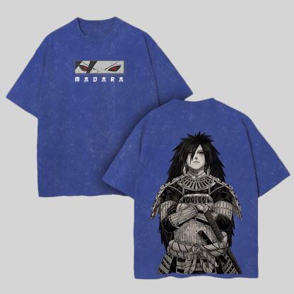 Uchiha Madara Printed Unisex Washed T-Shirt