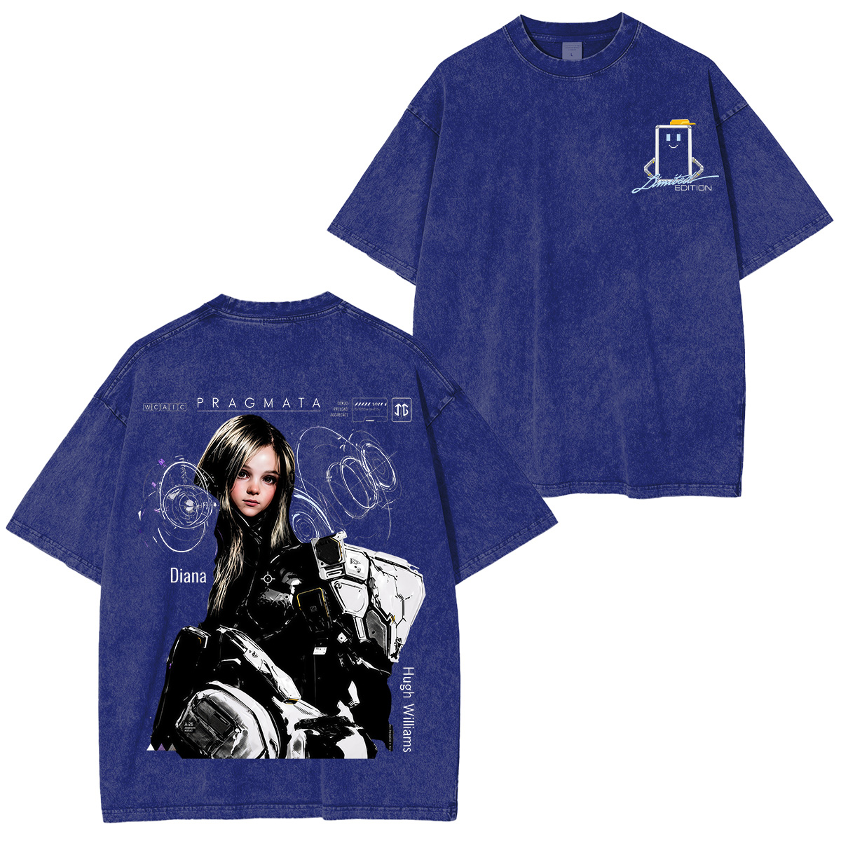 Pragmata Printed Unisex Washed T-Shirt