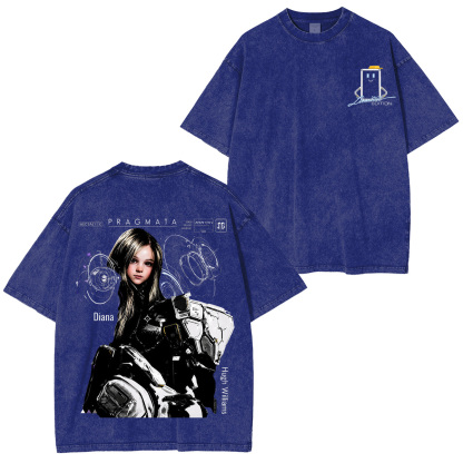 Pragmata Printed Unisex Washed T-Shirt