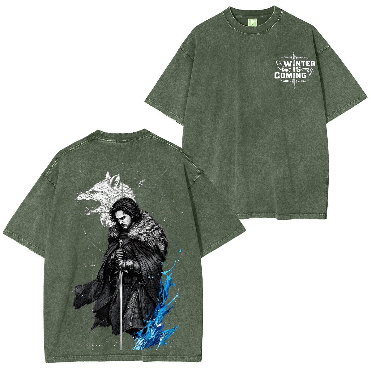 Game of Thrones Printed Unisex Washed T-Shirt