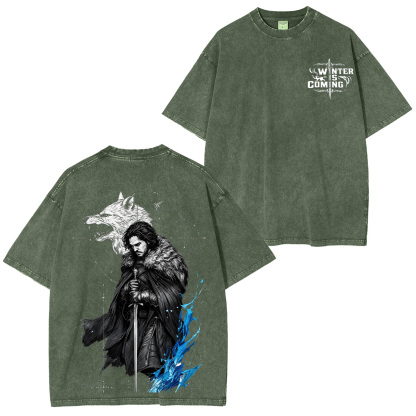 Game of Thrones Printed Unisex Washed T-Shirt