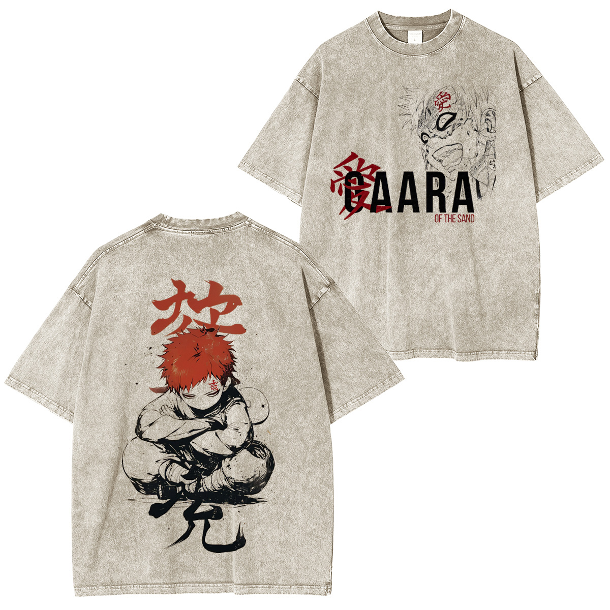 Naruto Gaara Unisex Washed T-Shirt