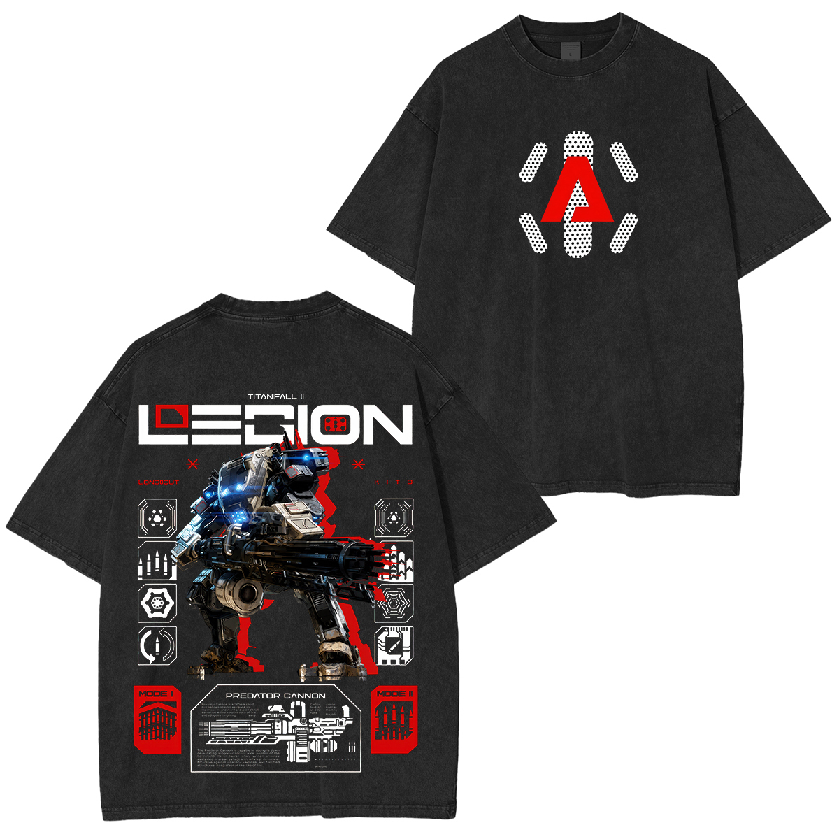 Titanfall 2 Printed Unisex Washed T-Shirt