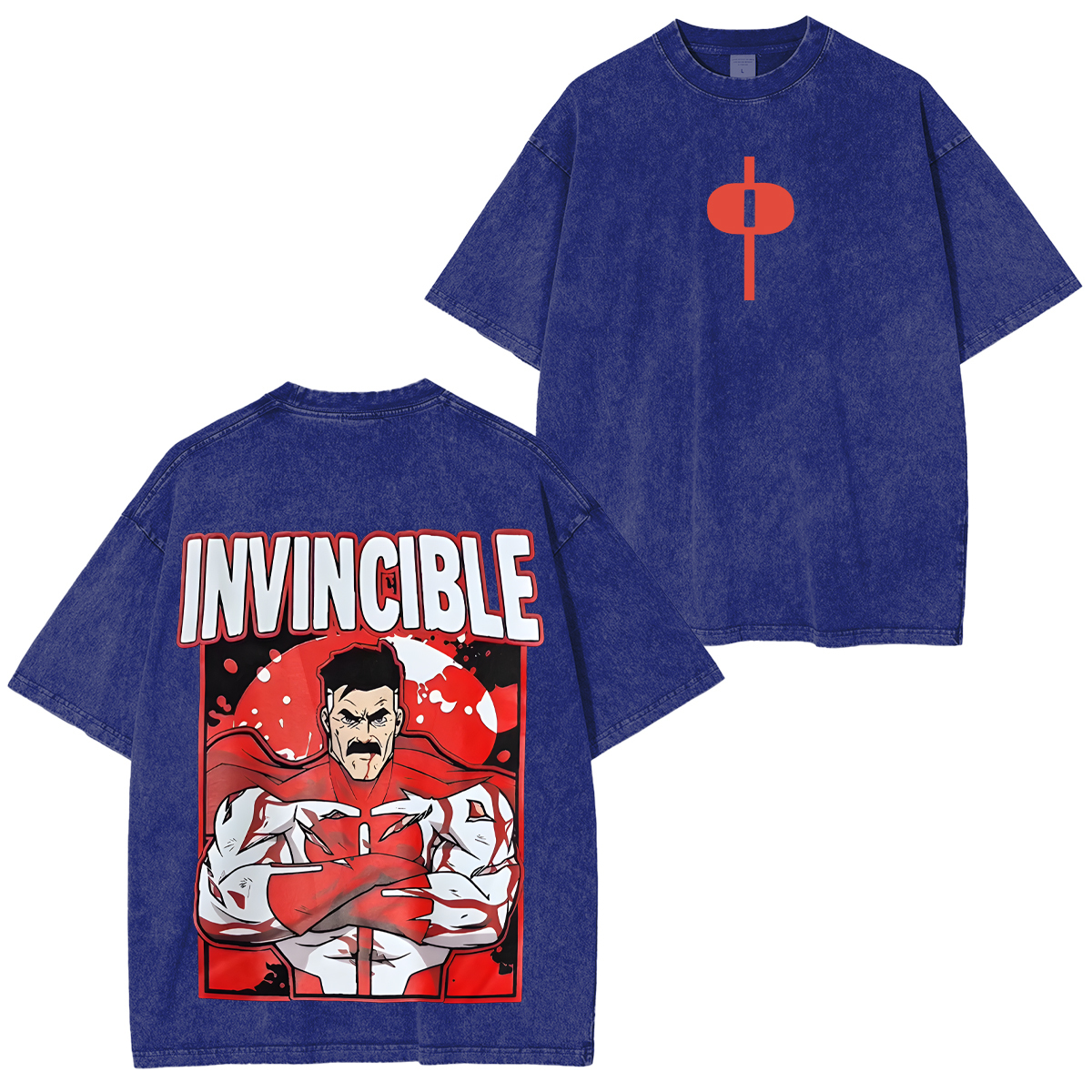 Invincible Omni-Man Printed Unisex Washed T-Shirt