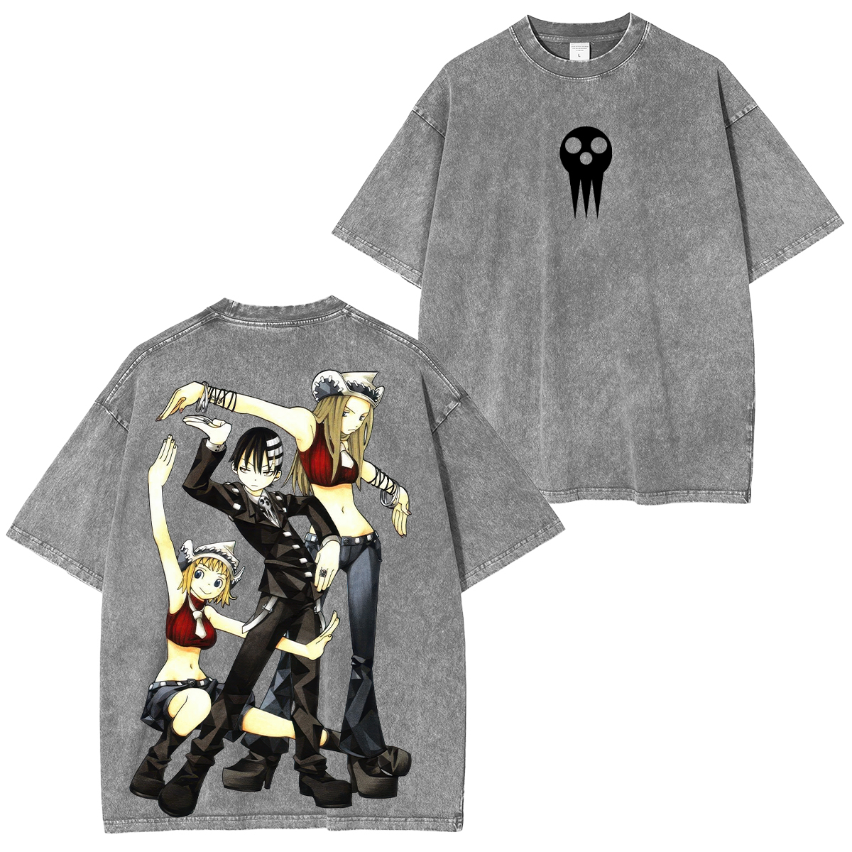 Soul Eater Triple Threat Girls Printed Unisex Oversized T-Shirt