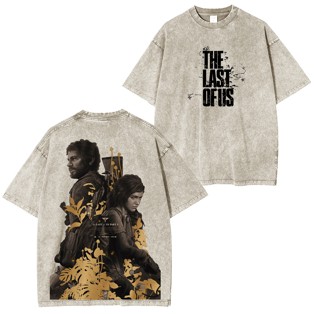 The Last of Us Part I Printed Unisex Washed T-Shirt
