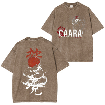 Naruto Gaara Unisex Washed T-Shirt