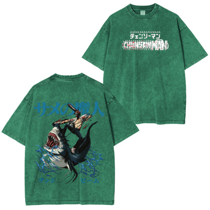 Chainsaw Man Beam Unisex Washed T-Shirt