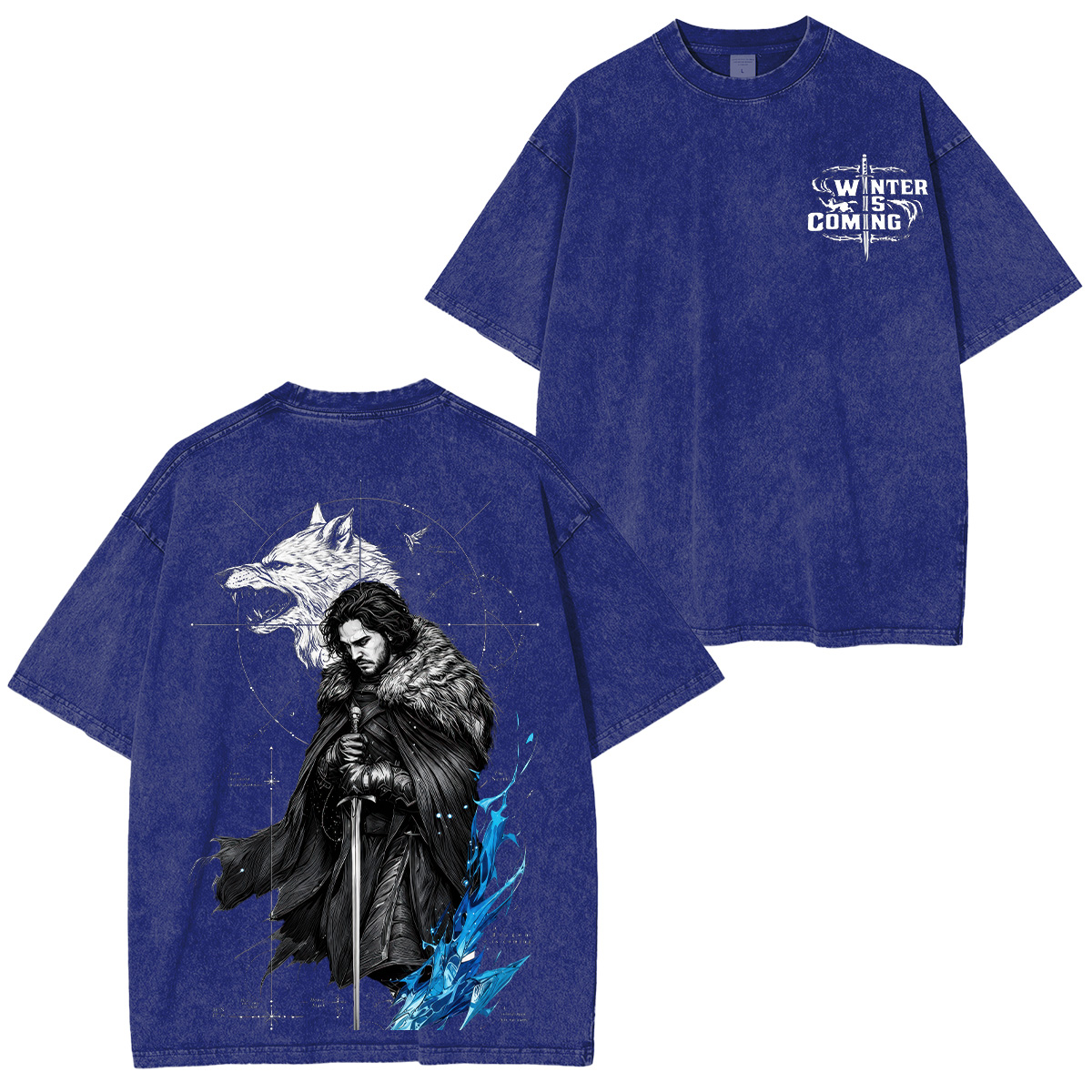 Game of Thrones Printed Unisex Washed T-Shirt
