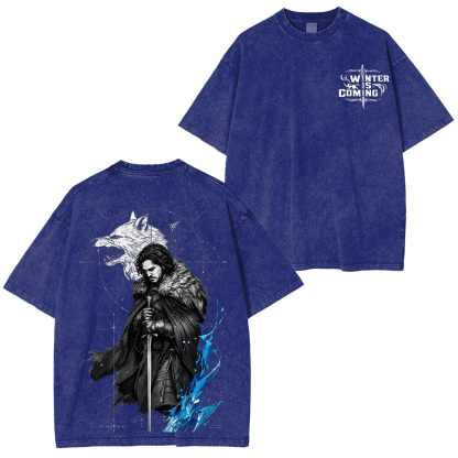 Game of Thrones Printed Unisex Washed T-Shirt
