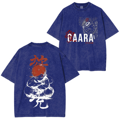 Naruto Gaara Unisex Washed T-Shirt