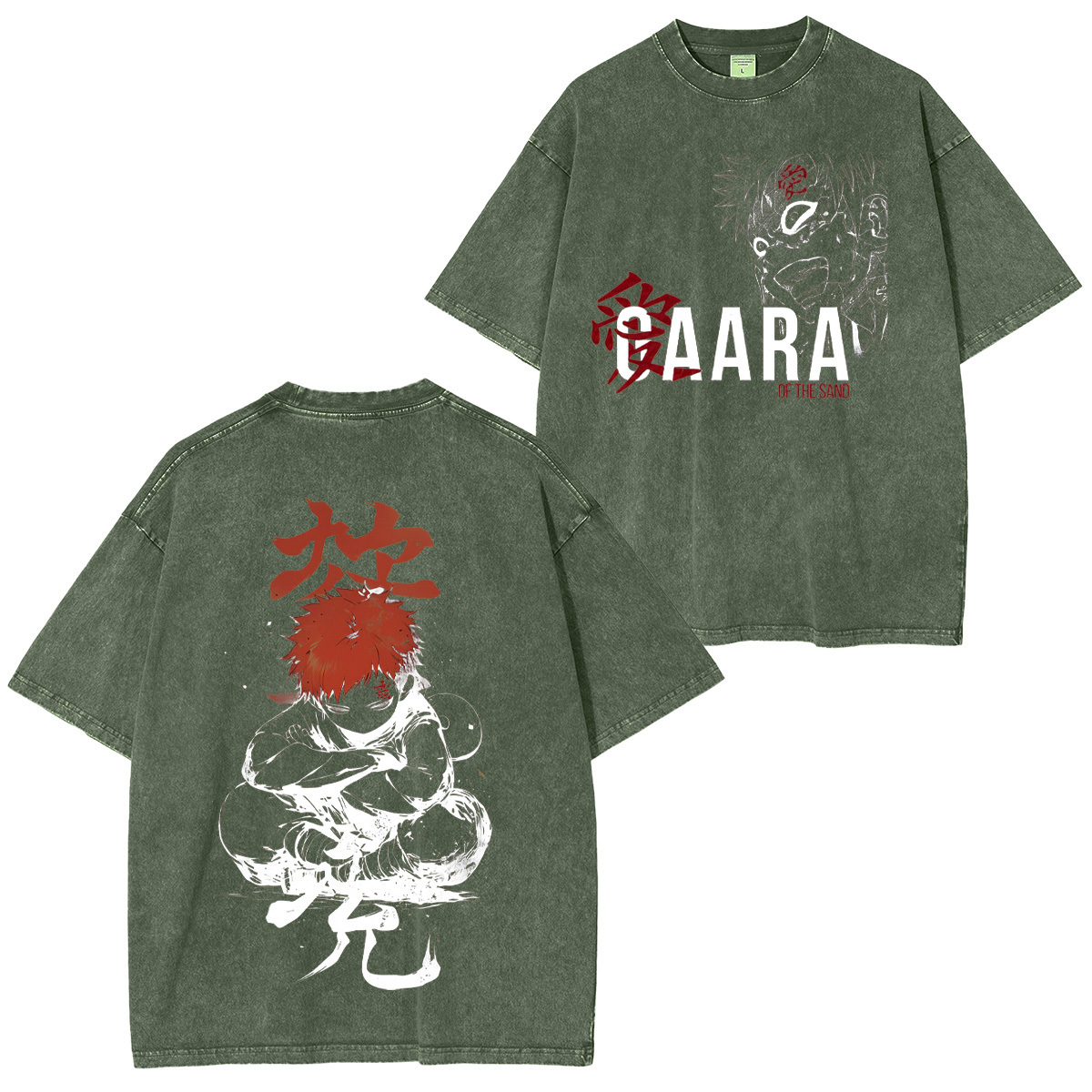 Naruto Gaara Unisex Washed T-Shirt