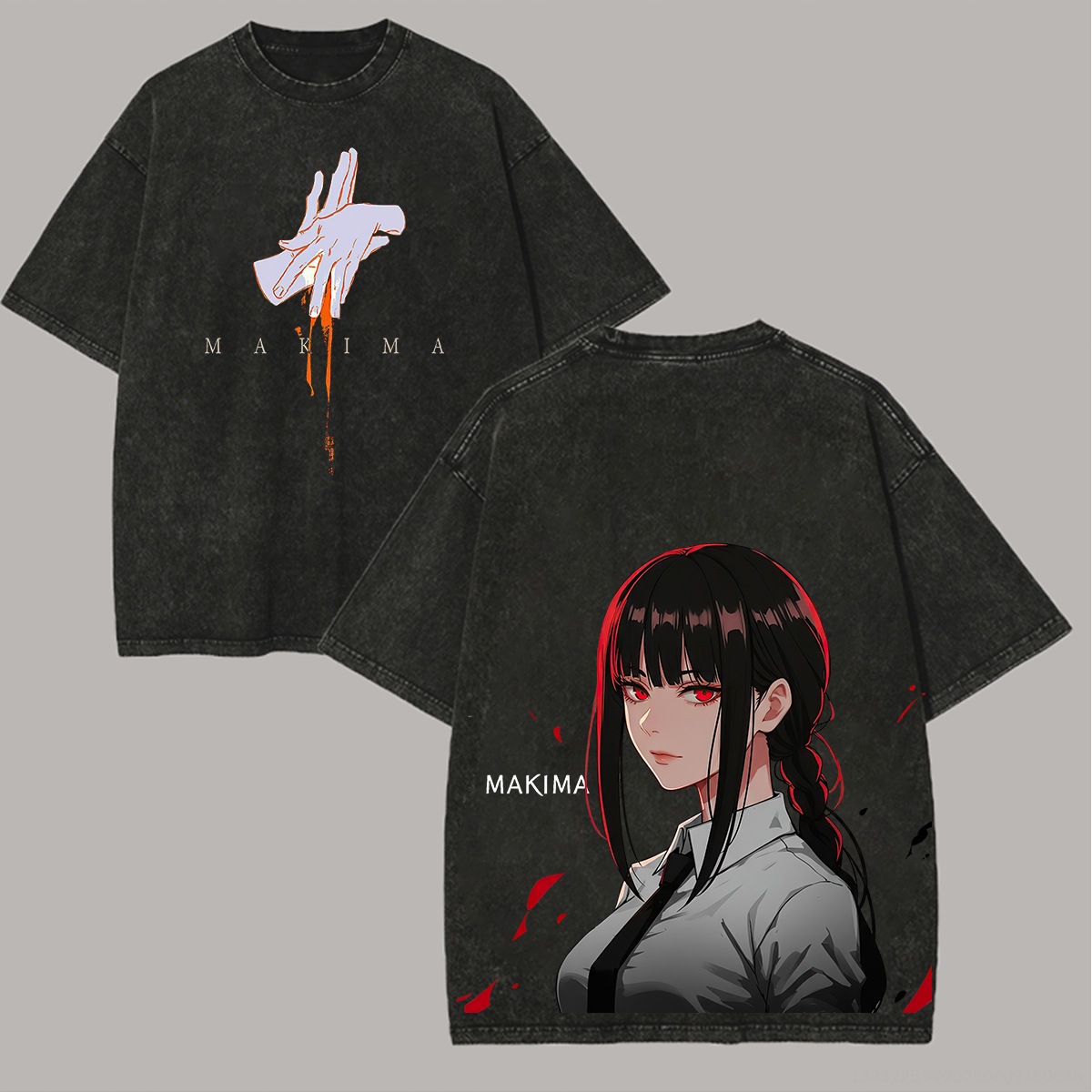 Chainsaw Man Makima Unisex Washed T-Shirt