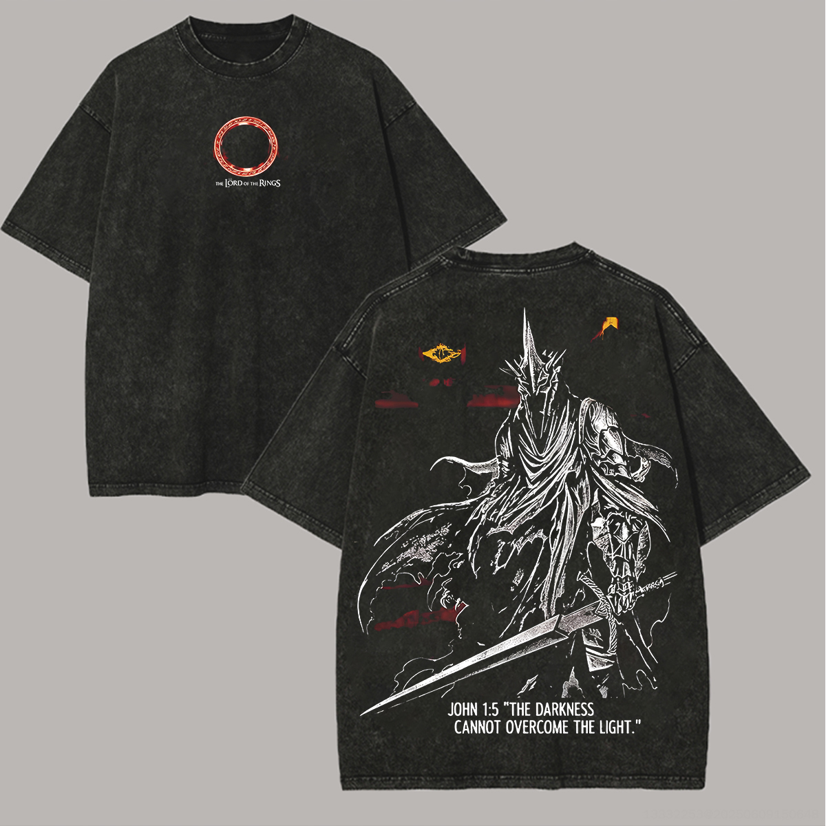 The Lord of the Rings Sauron Unisex Washed T-Shirt