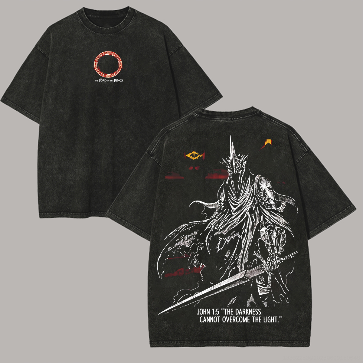 The Lord of the Rings Sauron Unisex Washed T-Shirt