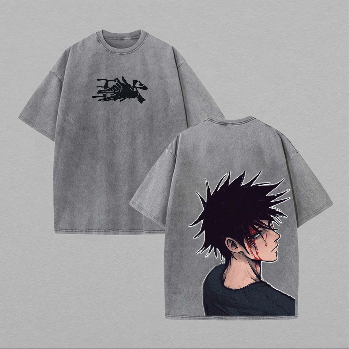 Megumi Fushiguro Jujutsu Kaisen Printed Unisex Washed T-Shirt