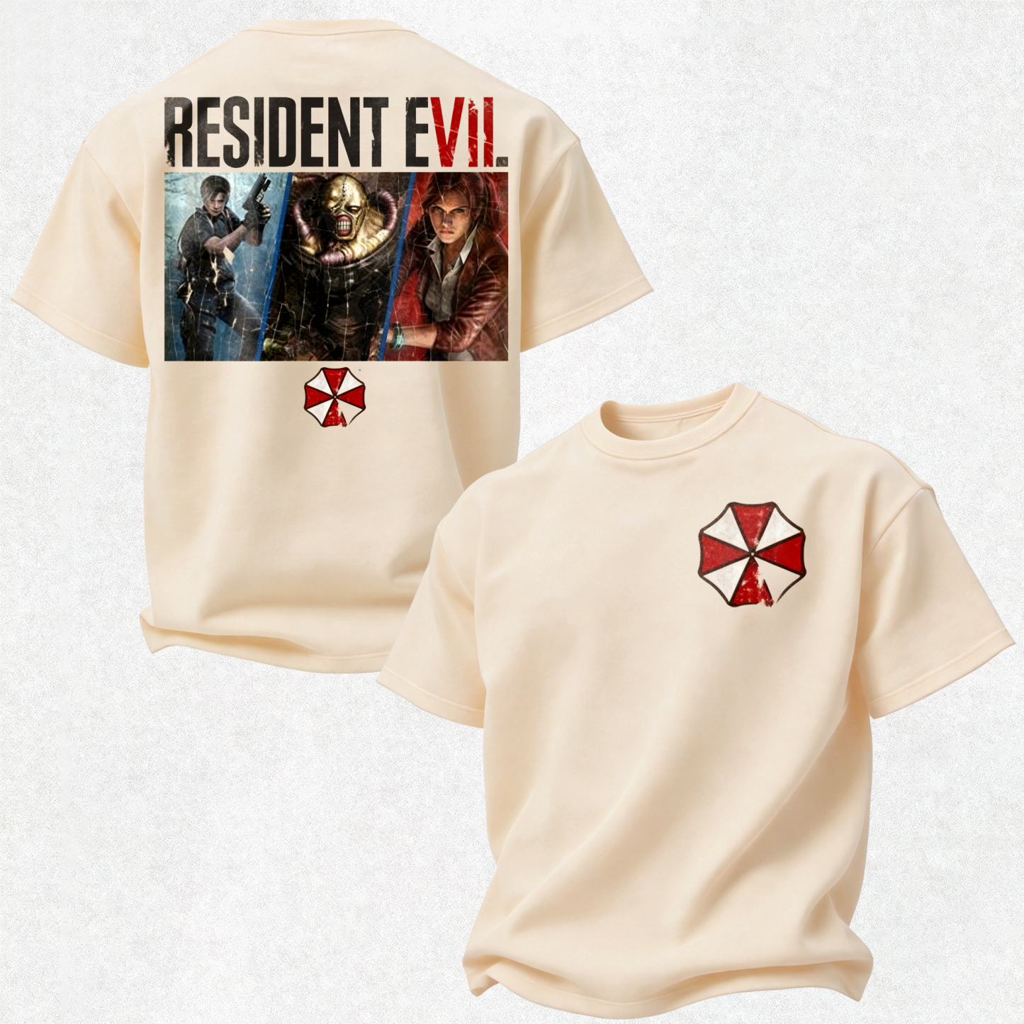 Resident Evil Printed Oversized Unisex T-shirt