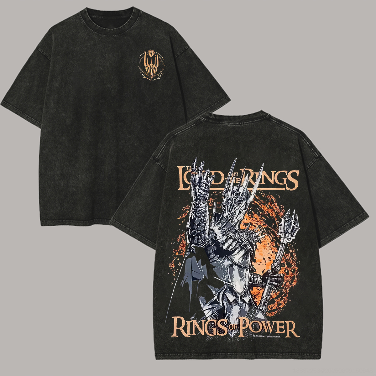 The Lord of the Rings: The Rings of Power Printed Unisex Washed T-Shir