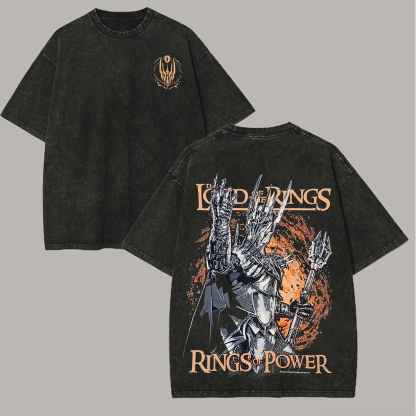 The Lord of the Rings: The Rings of Power Printed Unisex Washed T-Shirt
