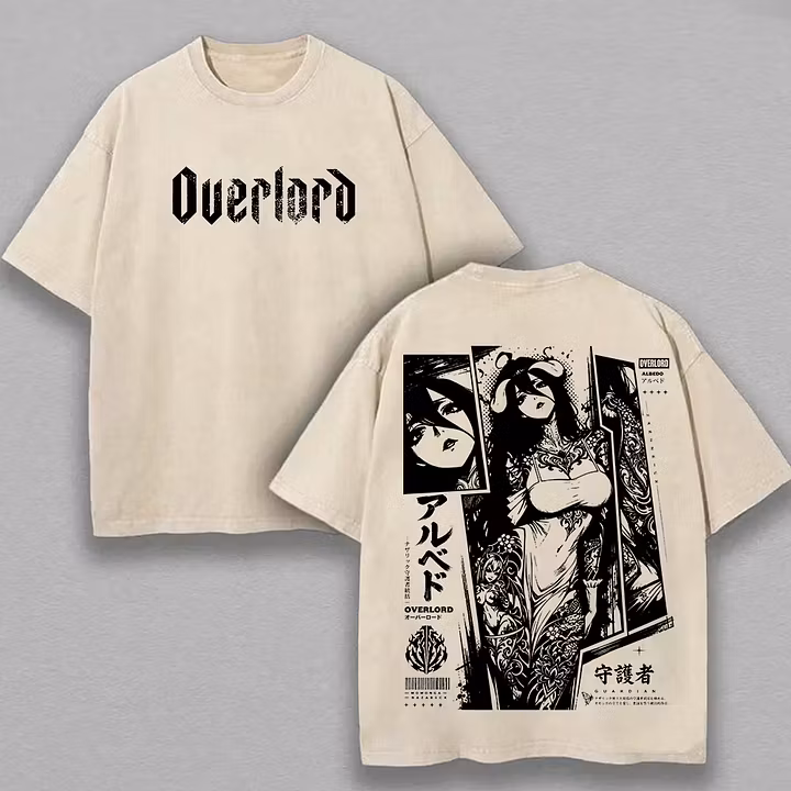 Overlord Albedo Printed Unisex Washed T-Shirt