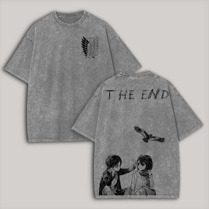 Attack On Titan Unisex Washed T-Shirt