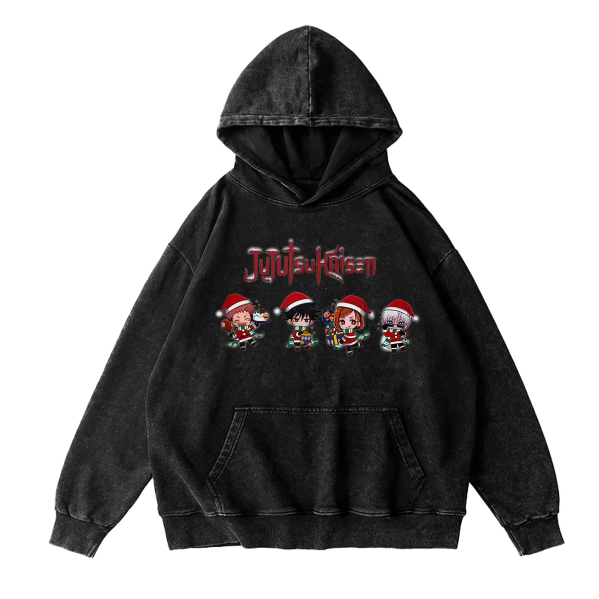 Jujutsu Kaisen Christmas Unisex Washed T-Shirt