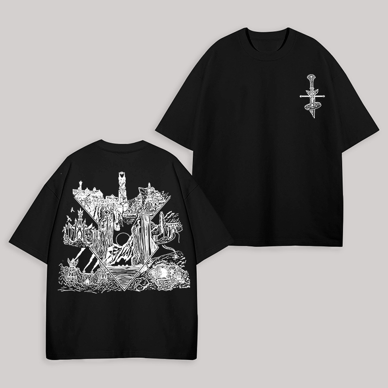 Altar of the Lost Gods Printed Unisex Oversized T-shirt