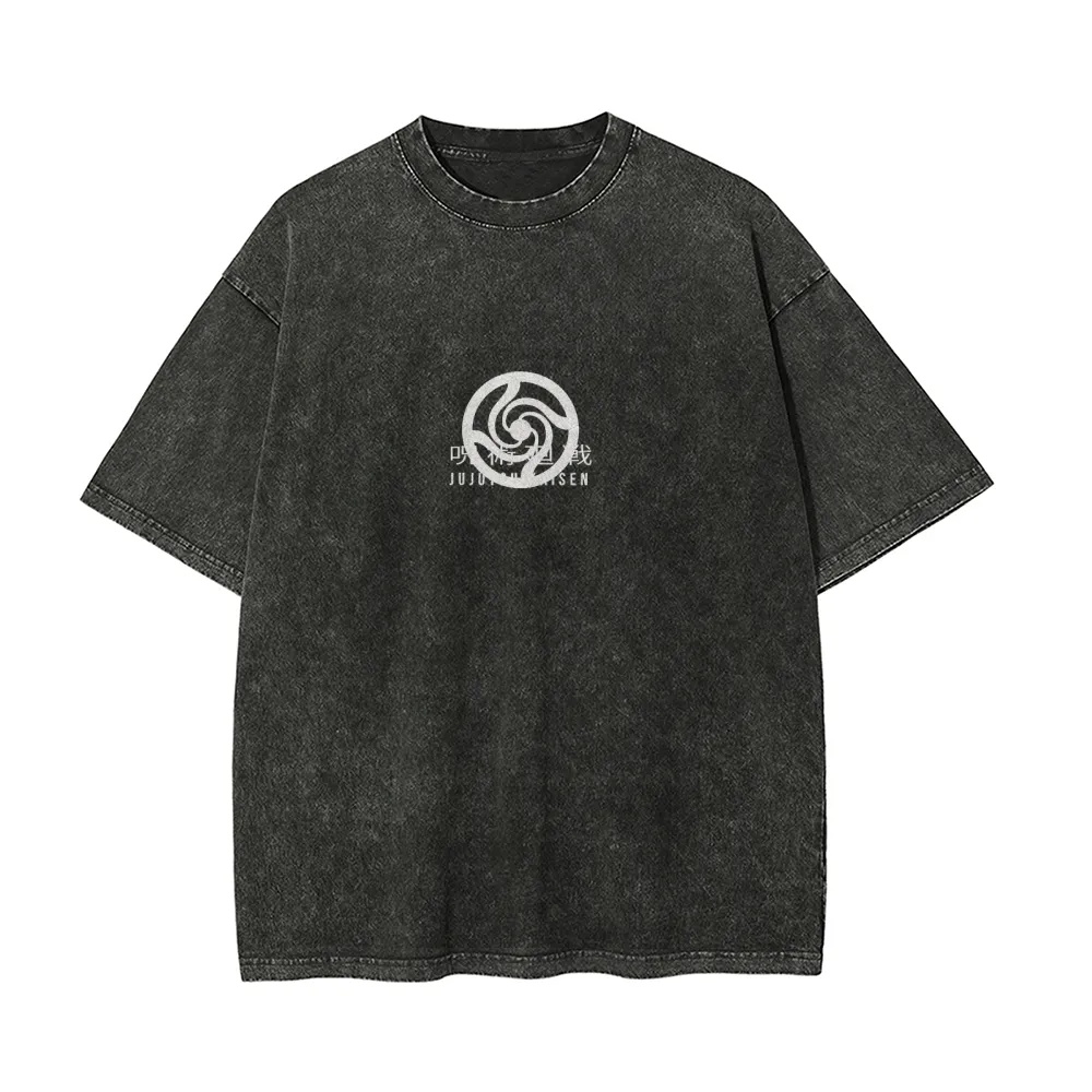 Jujutsu Kaisen Gojo Oversize Washed T-Shirt- Unisex
