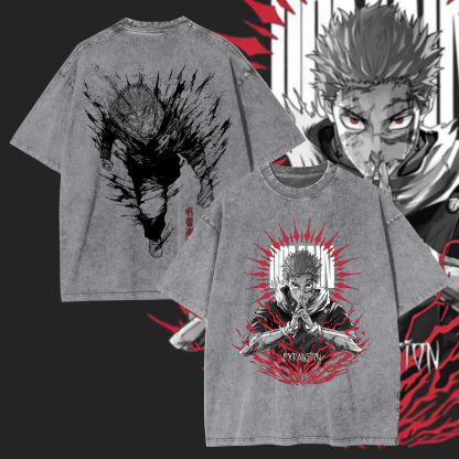 Yuji Itadori Printed Unisex Washed T-Shirt