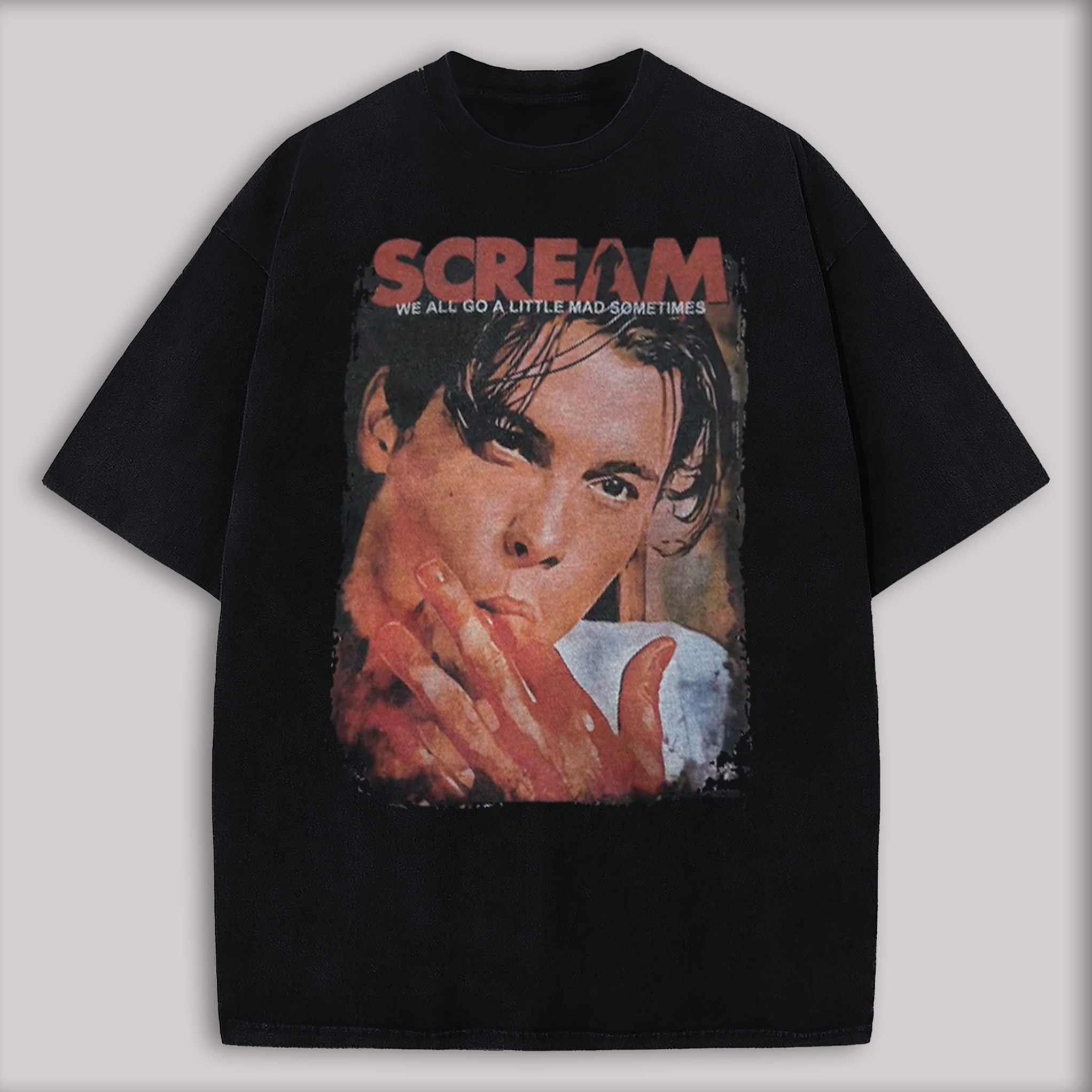 Scream Billy Loomis Printed Oversized Unisex T-shirts