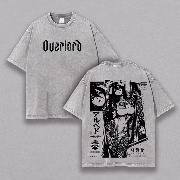 Overlord Albedo Printed Unisex Washed T-Shirt