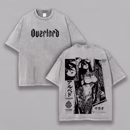 Overlord Albedo Printed Unisex Washed T-Shirt